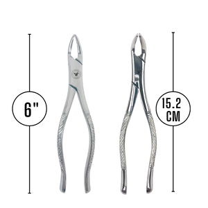 Juego de Fórceps para Extracción Dental Pediátrica # 150S & # 151S Dientes Primarios Superiores e Inferiores Universales de Acero Inoxidable - Product Image 6