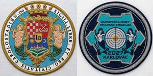Circular Embroidered Patch Mermaid Crest Design Sew-On Badge Classical Style Fabric Applique Customizable Colors for Masonic - Product Image 3