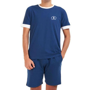 Camisetas y Conjuntos de Pantalones Cortos para Hombre, Cuello Redondo, Tallas Grandes, Diseño Personalizado, Servicio OEM Disponible con Logotipo Personalizado, 100% Algodón - Product Image 1