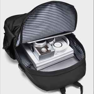 Sac à dos d'école léger et imperméable tendance avec logo personnalisé, prix d'usine, sac à dos pour ordinateur portable pour hommes, sac à dos décontracté - Product Image 2