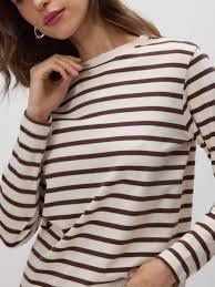 Womens casual plus size long sleeve t shirt striped <b>patchwork</b> anti pilling breathable <b>top</b> clothing wholesale - Product Image 3
