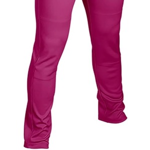 Pantalon de baseball pour homme, couleur magenta, coupe slim, tissu respirant en polyester, fermeture à ceinture, couleur unie, toutes saisons, protection UV, séchage rapide - Product Image 6