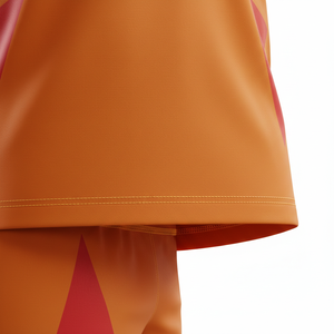 Set Personalizzato OEM di Maglia e Pantaloncini Sportivi Traspiranti e Assorbenti per Squadre Sportive - Product Image 5