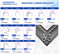 Supports de fenêtre en aluminium |   Connecteurs d'angle pour cadres de portes et de fenêtres |   Conception à serrage par vis