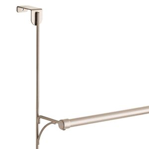 Stainless Steel <b>Over</b> <b>The</b> <b>Door</b> Towel Rack 3 Tier Hanging <b>Organizer</b> with Horizontal Towel Bars and Double Side Hooks for Bathroom - Product Image 5