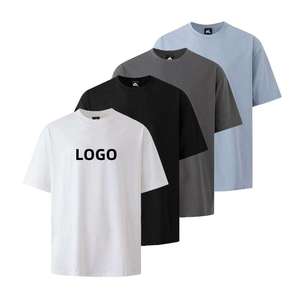 Camiseta Personalizada para Hombre, 100% Algodón, Calidad de Lujo, Cuello Redondo, Hombros Caídos, Estilo Urbano, Talla Grande - Product Image 1