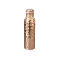 Bouteille d'eau sport classique 1000 ml en cuivre pur, design 100 % nouveau, couleur et logo personnalisables, écologique pour la consommation d'eau