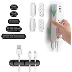 5 Confezioni di Clip Autoadesive per Cavi, Supporto per Multipresa e Organizzatore per Cavi USB/Power C - Product Image 1