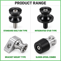 Bobine de support de moto personnalisée pour bras oscillant, adaptateur de levage arrière pour stand de paddock, bobine filetée OEM sur mesure