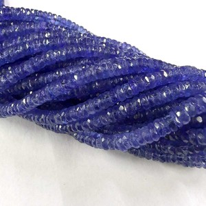 Natural Tanzanite Blue Tyre Shape Faceted <b>Stone</b> Beads 5-8mm High Quality CMA Certified Loose Beads Bracelet Making Jewelry - Product Image 1