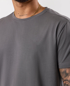 เสื้อสตรีทแวร์ผู้ชายไซส์ XL แบบใหม่ แขนสั้น ทรงเข้ารูป สไตล์ลำลอง ซิปปิด ผ้าฝ้าย 100% น้ำหนัก 220 กรัม โลโก้ด้านหน้า ระบายอากาศได้ดี - Product Image 4