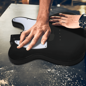 Kits de guitarra eléctrica DIY de 6 cuerdas estilo TL, color negro con cuerpo de caoba, mástil de arce y accesorios - Product Image 5