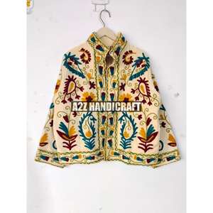 Veste courte en velours 100% coton de qualité supérieure, style bohème, classique et élégante, brodée à la main, best-seller 2025 - Product Image 1