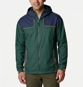 Men's <b>Lightweight</b> Hooded Windbreaker Waterproof Full Zip Sport <b>Jacket</b> Green Blue Contrast Outdoor Hiking <b>Running</b> Apparel 2026 - Product Image 5