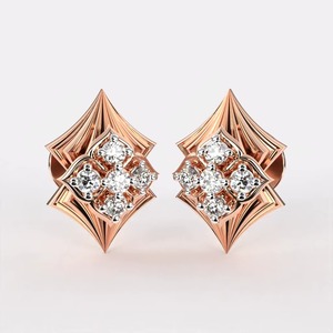 ZAWO HOUSE <b>Top</b> Quality Best Rates Diamond Earrings from India Lab grown Diamonds VVS1 Mossinate Quality jewelry wholesale - Product Image 1