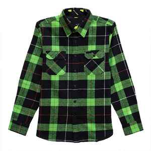 เสื้อเชิ้ตผ้าแฟลนเนลผู้ชายแบบกระดุมติด ป้องกันรอยยับ ขายดี - Product Image 1