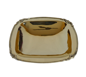 Plateau et plateaux de service carrés en laiton avec miroir Design de luxe moderne poli pour la maison et la cuisine - Product Image 1