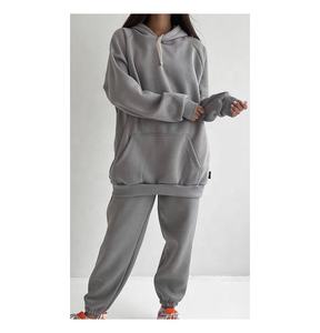 Sudadera con capucha para mujer, chándal de alta calidad, conjunto de 2 piezas, 2022 - Product Image 5