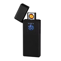Briquet électronique USB Dericsson coupe-vent en plastique avec logo personnalisé, design classique