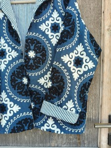 India <b>Velvet</b> Fabric Handmade Suzani Embroidery Jacket With Inside Cotton Fabric Boho Floral Cotton <b>Coat</b> Rich <b>Women</b> Winter Blazer - Product Image 2