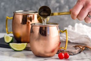 Copper <b>serving</b> mug <b>set</b> coastal terrace <b>beverage</b> cups handmade premium cocktail drink mugs durable finish - Product Image 6