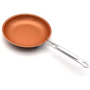 Mirror Polished Stainless Steel Frying <b>Pan</b> Professional Heavy Metal Cooking <b>Pan</b> For Restaurant Chef Stovetop Kitchen Searing - Product Image 4