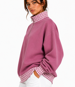 Conjunto de Sudadera con Capucha y Pantalones Cortos para Mujer, 100% Algodón Premium, Cuello Alto, Apliques de Letras Griegas Personalizadas - Product Image 1