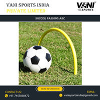 Kit d'arches de passe de football robustes et personnalisables pour l'agilité en extérieur, avec piquets de sol, en PVC et métal, pour l'entraînement de vitesse