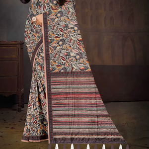 Mull Cotton Best Quality Women's Saree Exclusive Design Sun Protection <b>Moisture</b> Wicking Wrinkle Free All Seasons 6.30 <b>Meter</b> Sare - Product Image 1