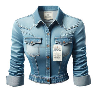 <b>Women's</b> Fashion Washed <b>Denim</b> <b>Shirt</b> Casual <b>Long</b> Sleeves Turn-Down Collar Button Closure <b>Denim</b> Tops Custom Fabrication Designs - Product Image 5