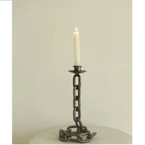 เชิงเทียนโลหะดีไซน์หรูหราสำหรับโต๊ะอาหารและของตกแต่งงานแต่งงาน ผลิตอย่างประณีตโดย HRCRAFTVERSE - Product Image 4