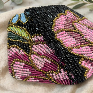 Stylish Handmade Beaded Shoulder Purse Artistic Multicolor Pattern Elegant Women's <b>Handbag</b> for Special Occasions - Product Image 2