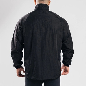 Blouson Bomber Homme Personnalisé avec Logo, Coupe-Vent Léger à Fermeture Éclair, Tissu Fin, Vente en Gros, Vêtement d'Extérieur Streetwear - Product Image 3