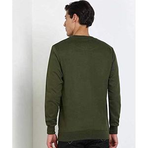 Sudadera con logotipo personalizado para hombre, sudadera de algodón con cuello redondo de gran tamaño en blanco liso, sudaderas sin capucha para hombre de otoño e invierno - Product Image 4