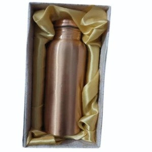 Pure Copper Eco-Friendly <b>Large</b> Capacity Water Bottle for Home & Office Use with Drinking Ayurvedic Health Benefits - Product Image 1
