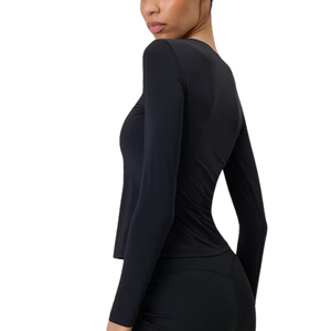 Chemise à manches longues pour femme, haut basique élégant, doux, léger et confortable, vêtements pour femme pour un usage décontracté, superposition et au quotidien - Product Image 3