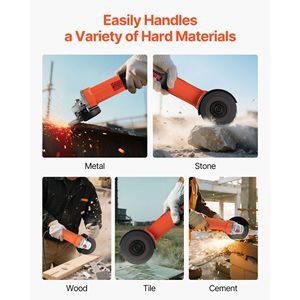 High Speed 5\" Electric Angle Grinder 10Amps 10000RPM <b>Power</b> <b>Tool</b> with 230 Degrees Adjustable Dus 710W" Corded Angle Grinders - Product Image 6