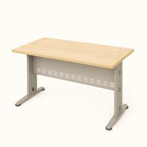 Modern Rectangular Chipboard Conference <b>Table</b> Metal Legs Durable 4-Seater <b>Office</b> Furniture for Commercial Use Home <b>Office</b> AY - Product Image 1