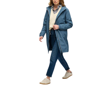 Wholesale Unisex Casual Zipper <b>Thin</b> Long Hooded <b>Waterproof</b> Windbreaker Soft Shell <b>Jacket</b> with Two Side Pockets - Product Image 2