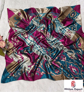 Tela de satén al por mayor para bufandas, con logo impreso, fabricante OEM/ODM, servicio de etiqueta privada para promoción de marca y regalos. - Product Image 6