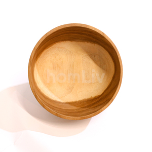 Tazón Grande para Ensalada de Madera de Teca Ecológica, Apto para Alimentos, Sin Pintura ni Barniz, Halal, Personalizado para Cocina - Product Image 1