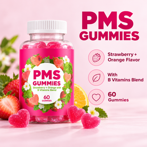 Gummies de soutien du cycle menstruel pour femmes, marque privée OEM, avec vitamines B, 60 unités, complément alimentaire, formule personnalisée, logo personnalisé - Product Image 2