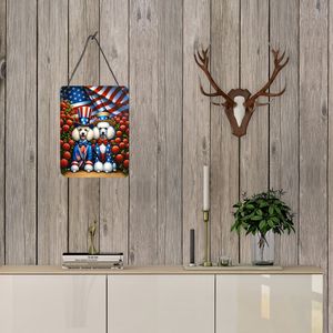 All American Poodle Aluminum Metal Sign 12x16 Multicolor New Wall Door <b>Hanging</b> Prints <b>for</b> Kitchen <b>Bar</b> Front <b>Home</b> Decor Plaque - Product Image 3