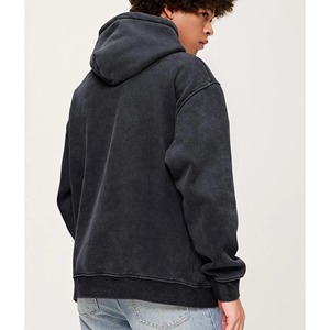 Heavyweight <b>Thick</b> <b>Fleece</b> Oversized Hoodie Back Custom Embroidery Logo Regular Sleeve Mens Sweatshirt Comfortable Durable - Product Image 6