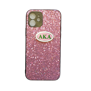 เคสโทรศัพท์ iPhone สีชมพู ประดับคริสตัลวิบวับ ป้องกันการกระแทก ดีไซน์หรูหราทันสมัย สำหรับผู้หญิง - Product Image 1
