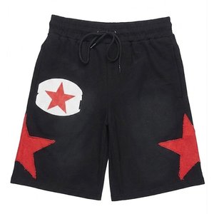 Nuevas camisetas y conjuntos de pantalones cortos negros para hombre con logo personalizado impreso, para ropa de verano a la moda. - Product Image 4