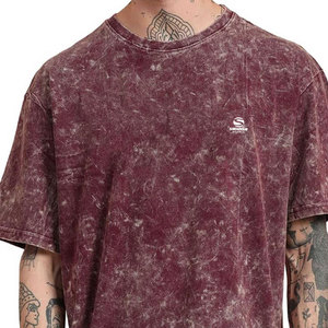 Camisetas de Hombre Personalizables 100% Algodón con Efecto Desgastado, Transpirables, Cuello Redondo, Estilo Urbano - Product Image 1