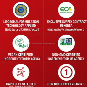 Ácido ascórbico liposomal 1000mg bolsita Suplemento de refuerzo de inmunidad de absorción rápida 30 cuentas OEM Corea - Product Image 3