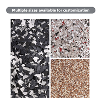 Flocons d'époxy pour sols 1-3mm 3-5mm, copeaux de vinyle, mélange de flocons de mica, couleurs variées, antidérapants, résistants à l'usure pour revêtements de sol époxy de garage