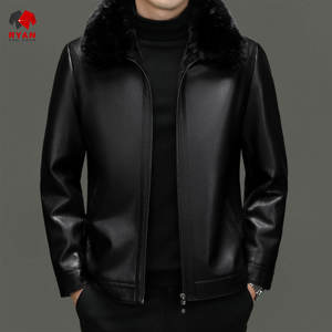 Veste en cuir respirante pour homme, design personnalisé Ryan Pro Gear, impression de logo sur mesure, fermeture éclair. - Product Image 5
